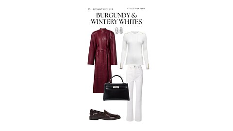 Styling Burgundy & Wintery Whites | Styled Daily