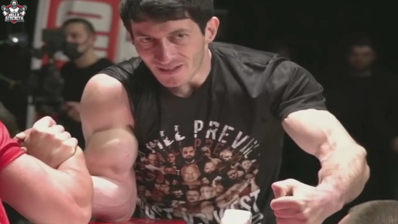 The Armwrestling Champion Oleg Cherkasov