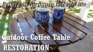 DIY Outdoor Coffee Table Restoration: Give Your Patio Furniture New Life!