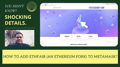 How To Add ETHFair (An Ethereum Fork) To Metamask?