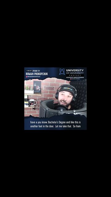 Clip From Roman Prokopchuk Appearing on The University of Adversity Podcast