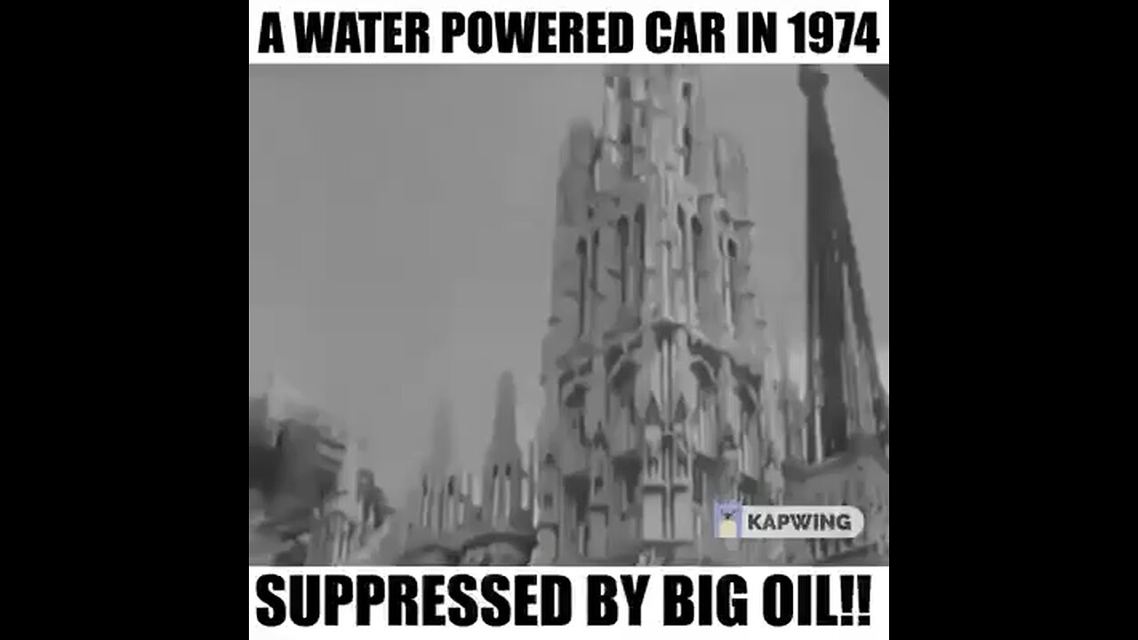 Water Powered Car in 1974