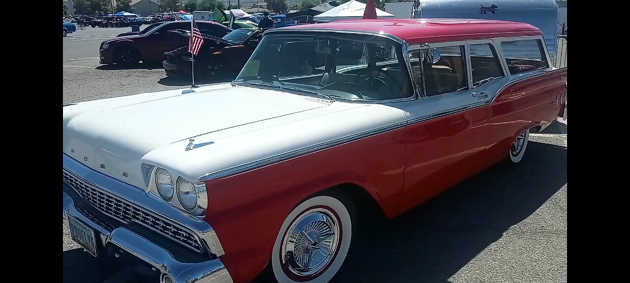 1959 Ford Ranch Wagon at SuperRun Car Show Mesquite, NV 2023