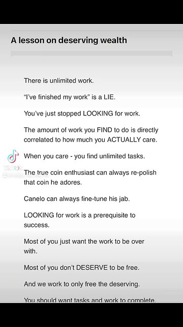 Message from ANDREW TATE