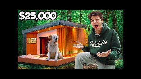 I BUILT A $25,000 DREAM DOG HOUSE!!