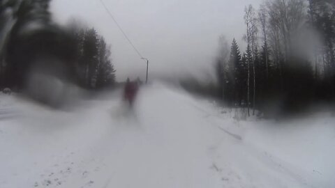 Sleet visibility! None. Räntäsadenäkyvyys! Ei ole. 26.1.2021