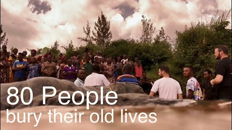 80 people bury their old lives and rise to a new life with Jesus! - God is moving in Tanzania