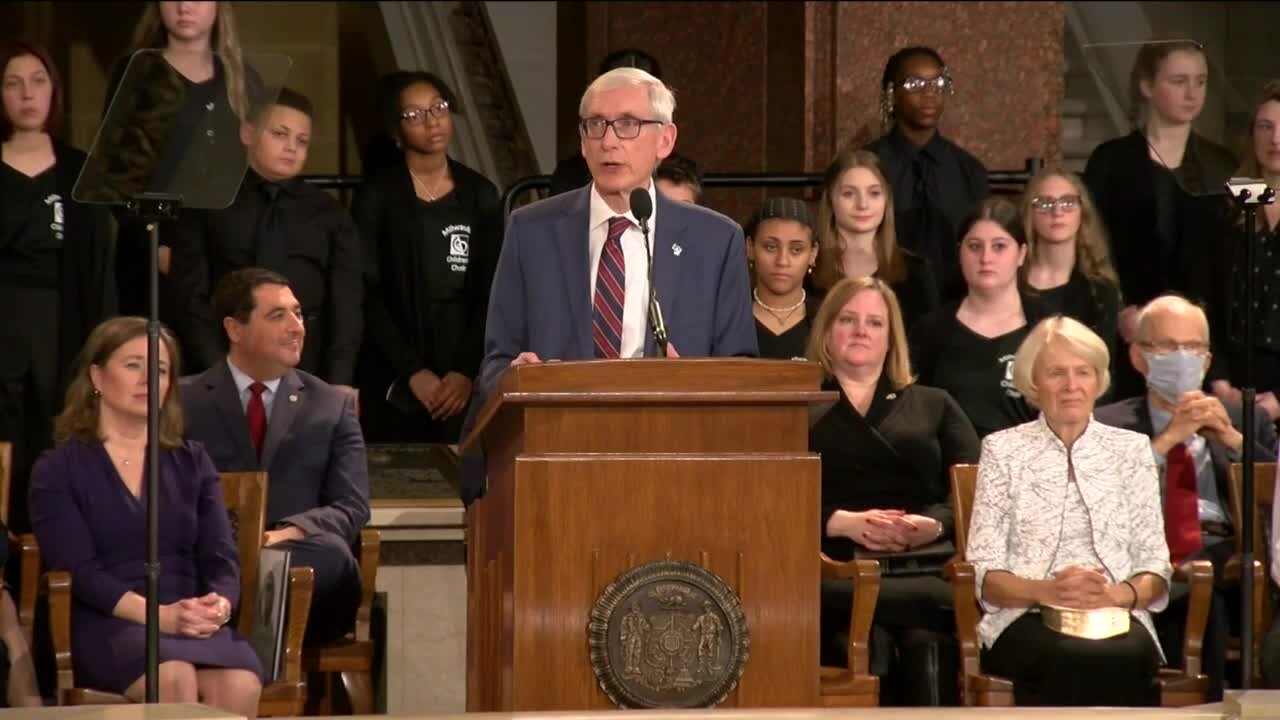 Gov. Evers sworn in for 2nd term: 'I am jazzed as hell'