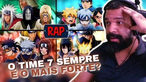 REAGINDO AO Rap Geração Time 7 (Naruto) - DIRETO DAS CINZAS | KG Raps (Prod.Dakvir)