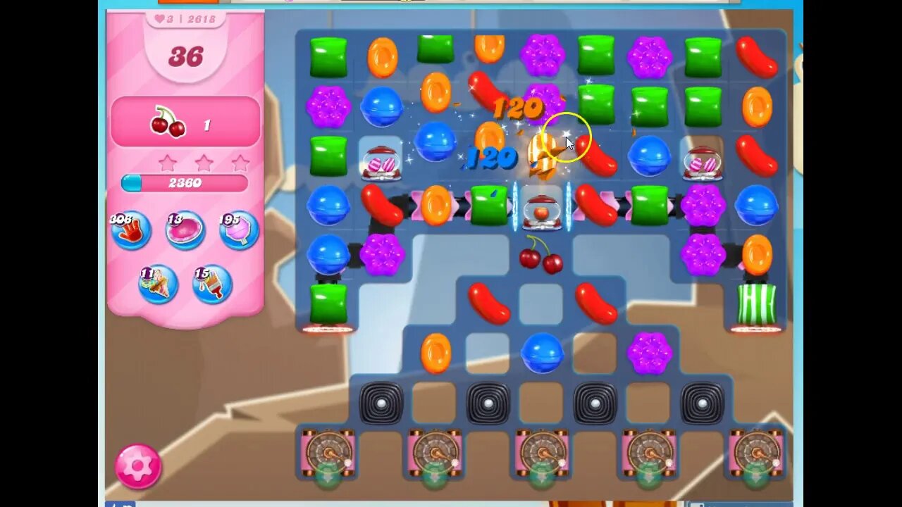 Candy Crush Level 2618 Audio Talkthrough, 3 Stars 0 Boosters