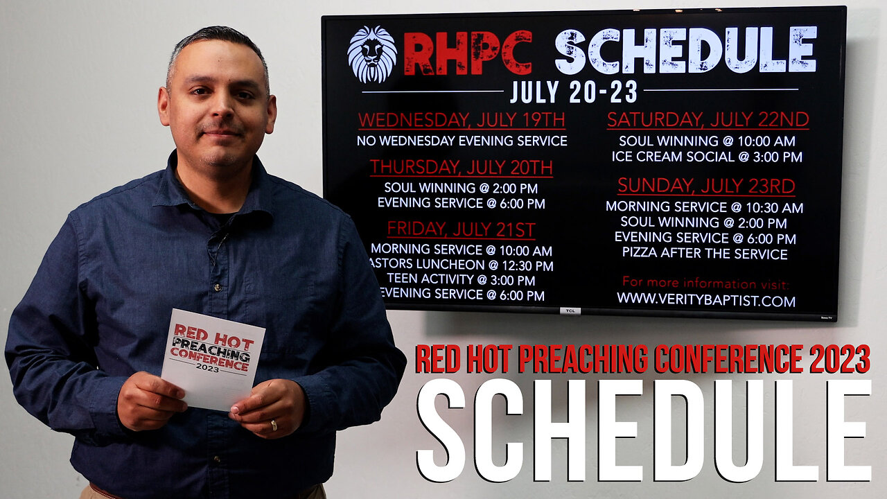 Red Hot Preaching Conference 2023 | Schedule