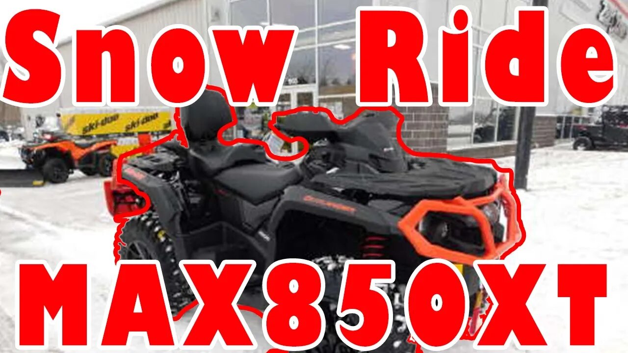 Can-am BRP 2020 Outlander Max 850 XT - First Snow Riding