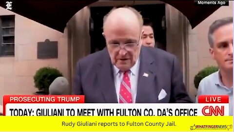 Rudy Giuliani reports to Fulton County Jail.