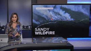 Sandy Fire continues to grow as crews work to increase containment