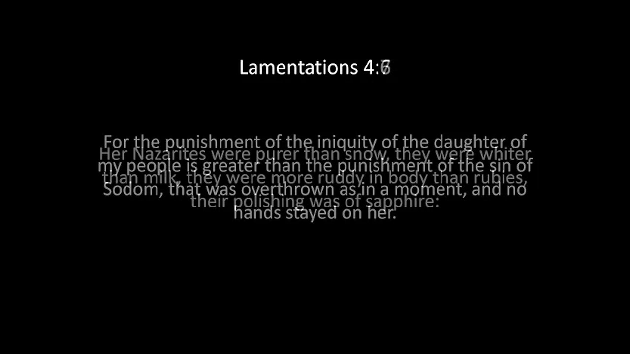 Lamentations Chapter 4