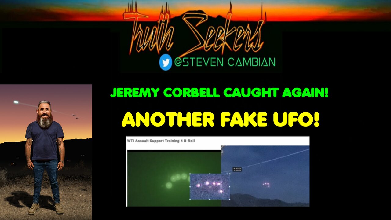 Jeremy Corbell CAUGHT again! Another fake UFO!