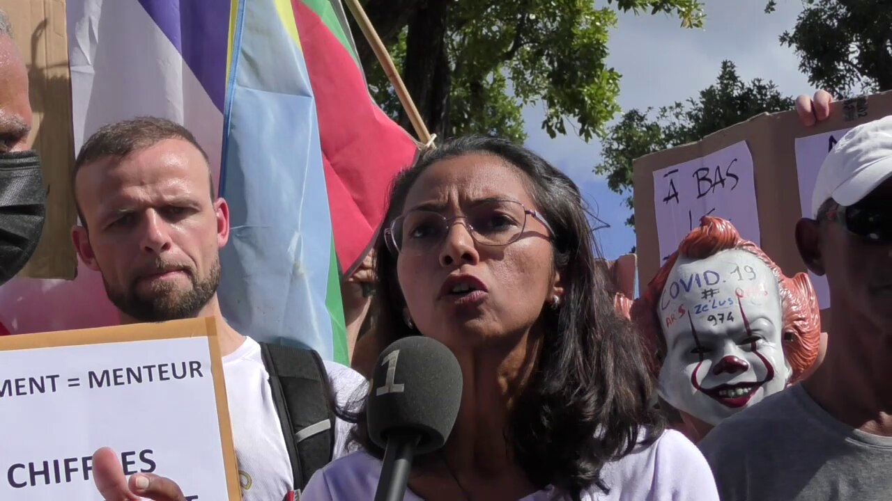 En direct Nelsy - JT de Réunion 1ère - Les Masques Blancs - 14 juillet 2021