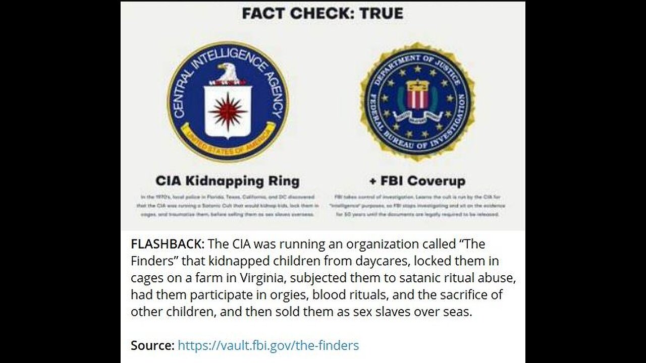 Finders- keepers; The CIA Finders "cult" kidnapping ring.