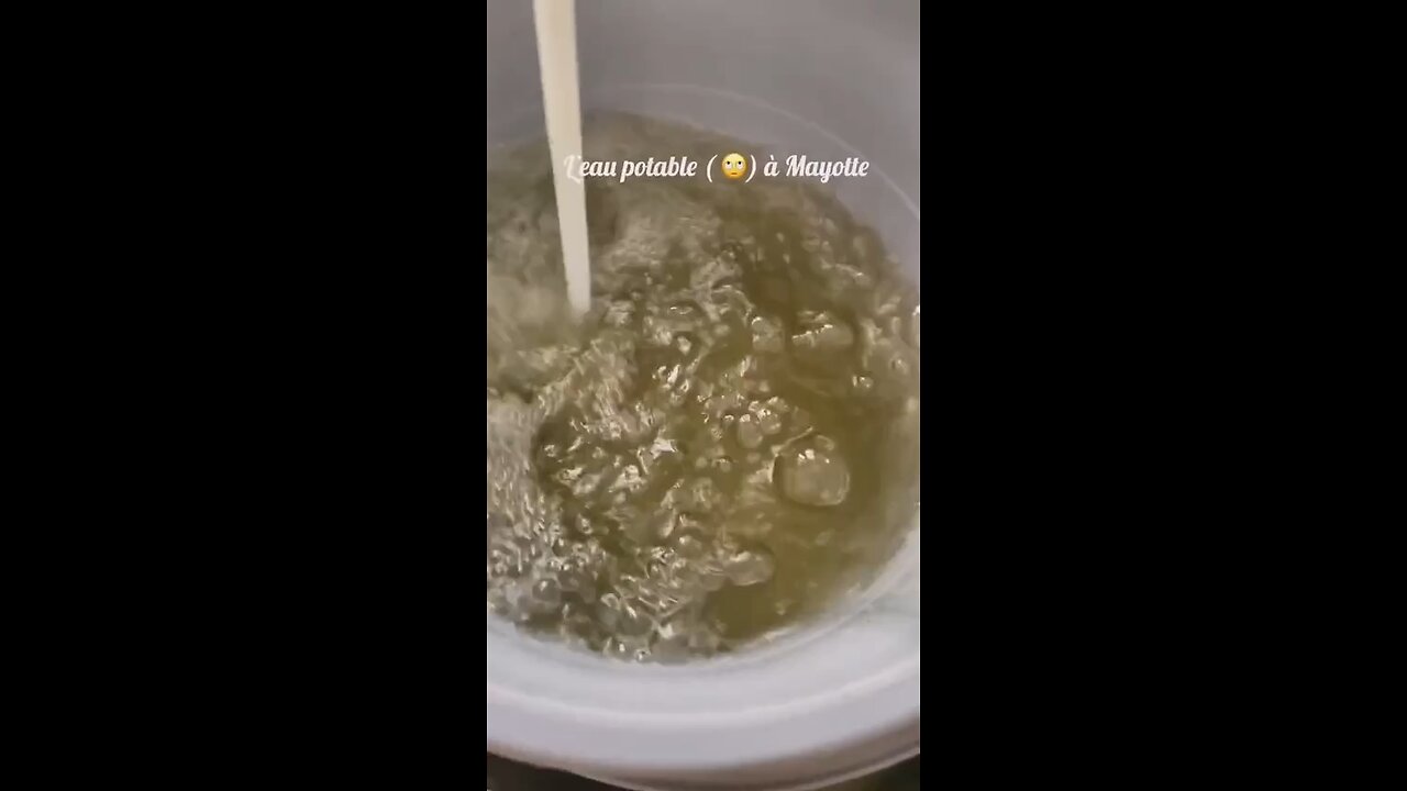 Major water crisis reported in French city Mayotte. Tap water is green 🤮