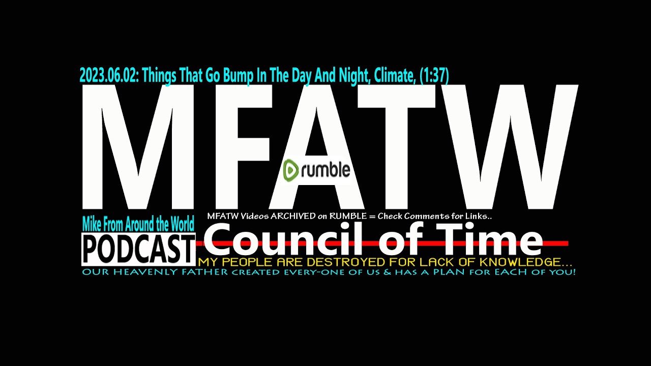 2023.06.02: Mike from COT, Things That Go Bump In The Day And Night, Climate, (1:37)