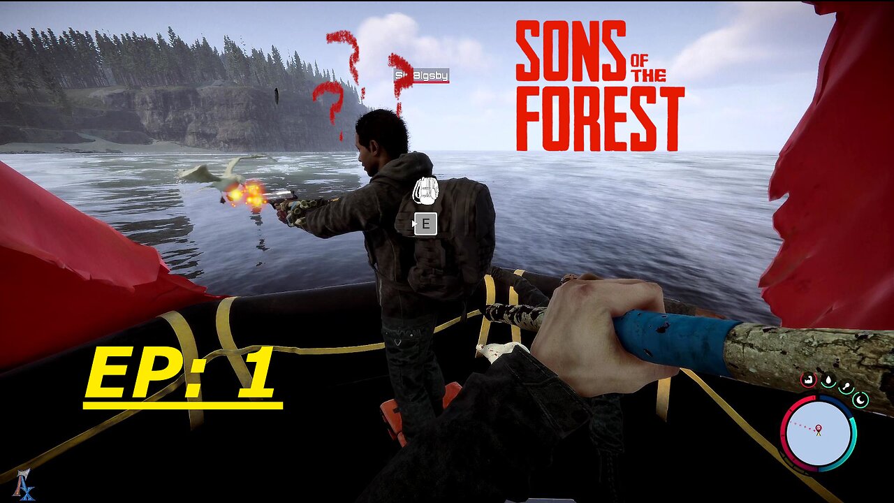 TOO COLD HERE LETS GO TO THE BEACH!!! | Ax and the New Guy SURVIVE Sons of the Forest | Co-op Ep 1