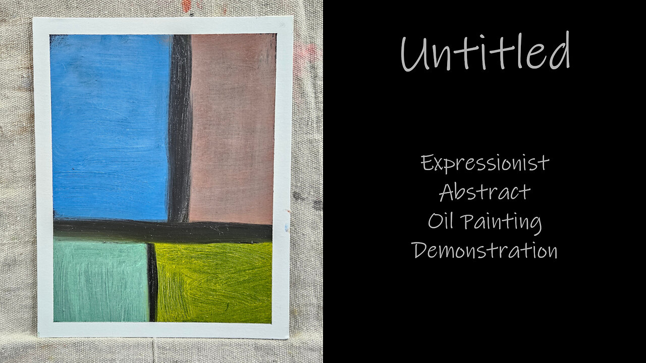 "Untitled 2" Expressionist Oil Painting Demonstration #forsale