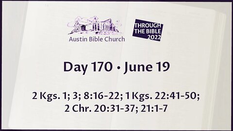 Through the Bible 2022 (Day 170)