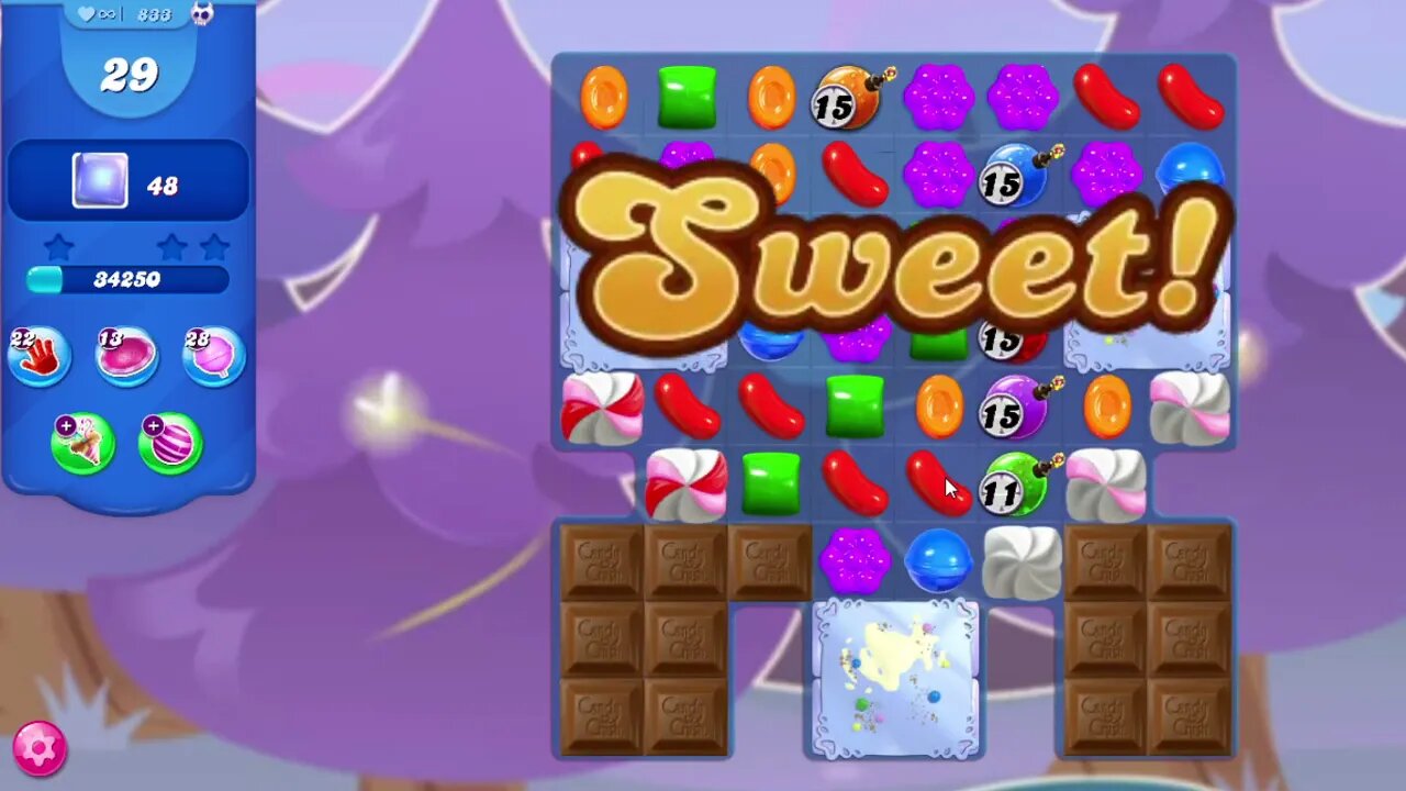 Candy Crush Saga Level 833