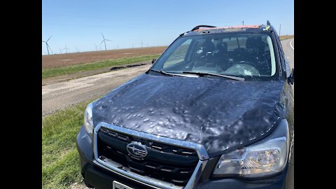 Scary Giant Hailstorm in the United States