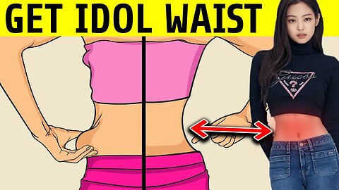 Workout To Get Smaller Kpop Idol Waist (Jennie, Lisa, Rose, Blackpink)