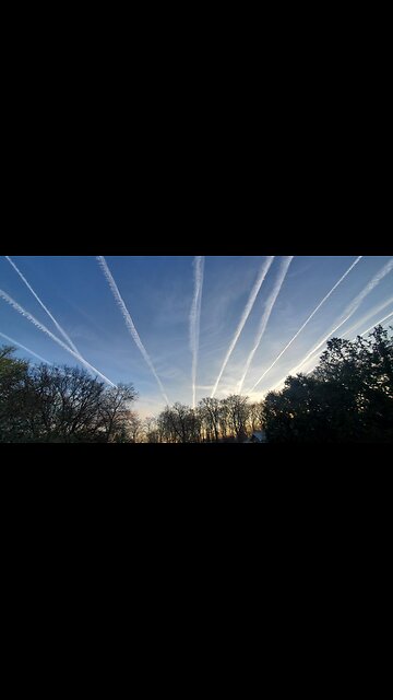 Easter Sunday Chemtrails at Sunrise