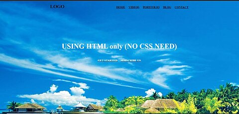 Simple Web Page Without CSS Only HTML used| HTML TUTORIALS