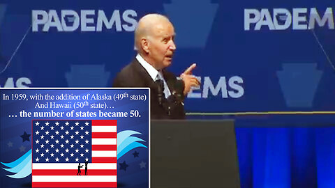 Joe Biden: "We went to 54 states" in 2018.