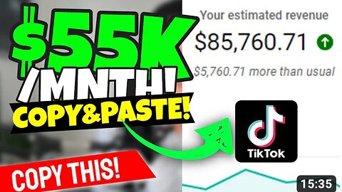 TikTok Copycat: Make $55K Per Month (Without Lifting A Finger!)