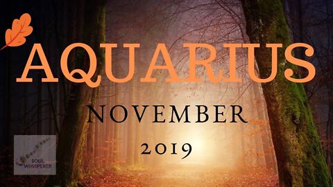 AQUARIUS: Powerful Energies Will Be Guiding You * November