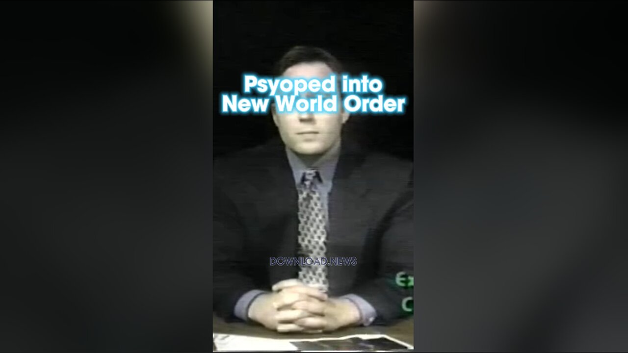 Alex Jones: The Globalists Have To Condition You To Accept The One World Government - 1999