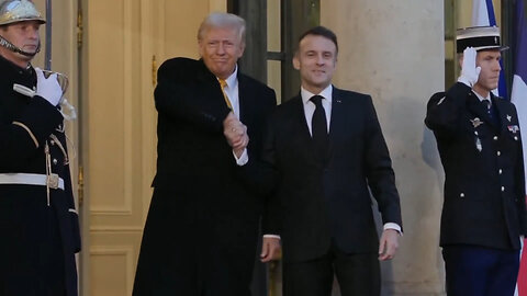 Watch How *Acting* President Donald Trump Dominates Macron In Visit To France