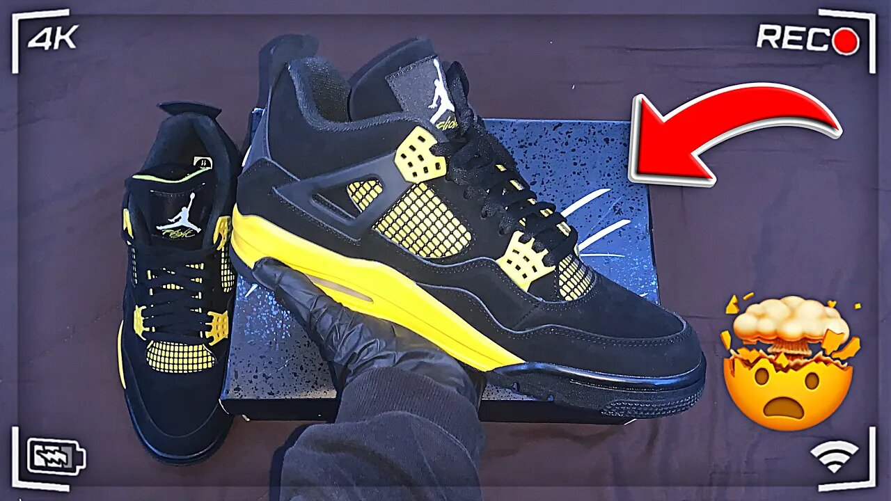 *IS LOOKICK.RU LEGIT!?* UNBOXING 1:1 AIR JORDAN 4 RETRO YELLOW THUNDER SNEAKER REPLICAS! 🌩 (2023)