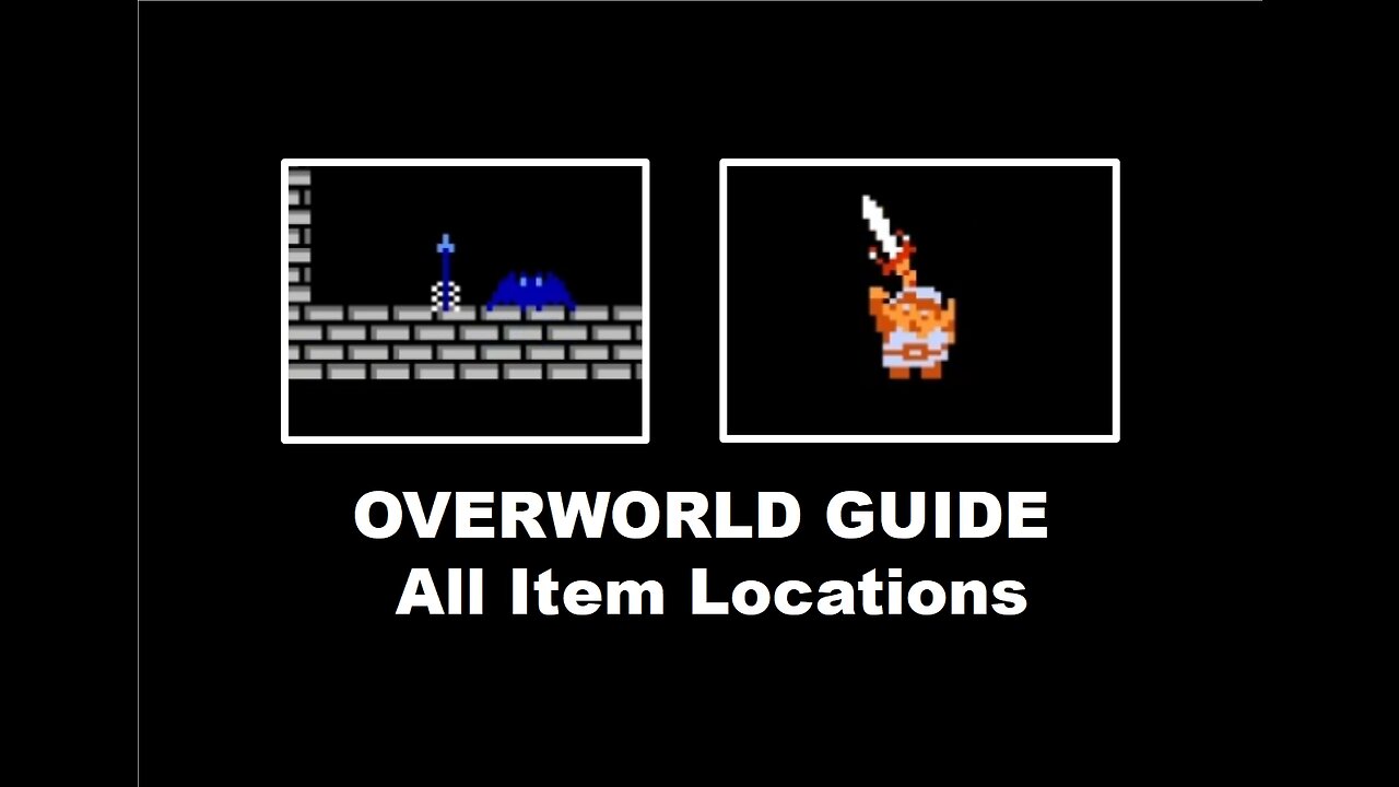 Legend of Zelda (NES) OverWorld: All Item Locations Complete Walkthrough Guide