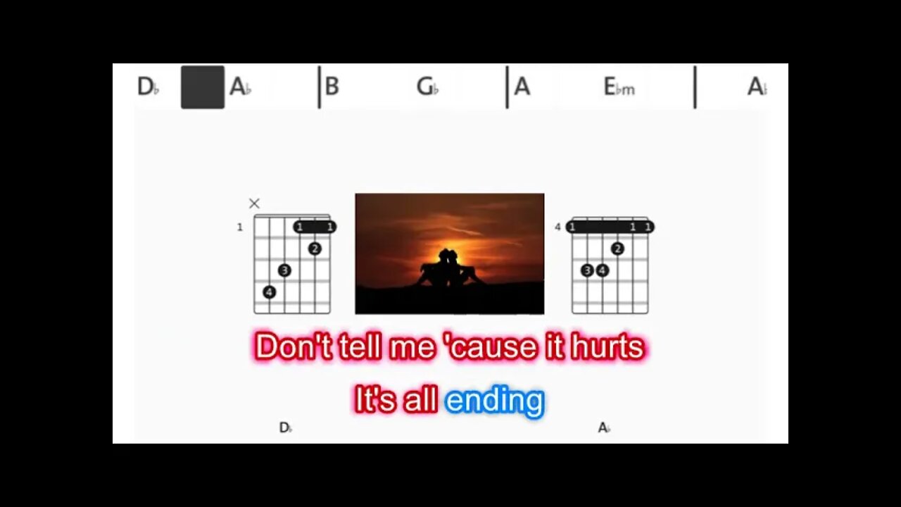 No Doubt - Don´t speak - (Chords & Lyrics like a Karaoke)