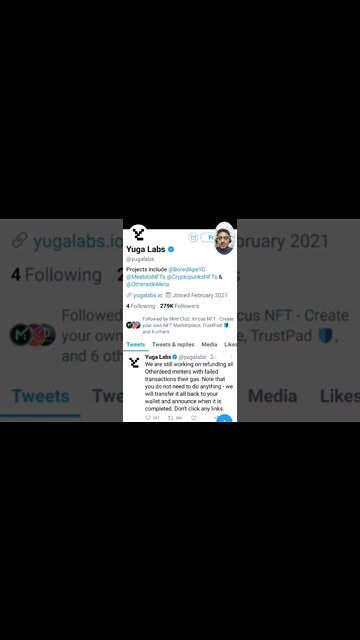 Yuga Labs Has Promised To Refund The Gas Amount Back To Users: #cryptomash #ytshorts #cryptonews