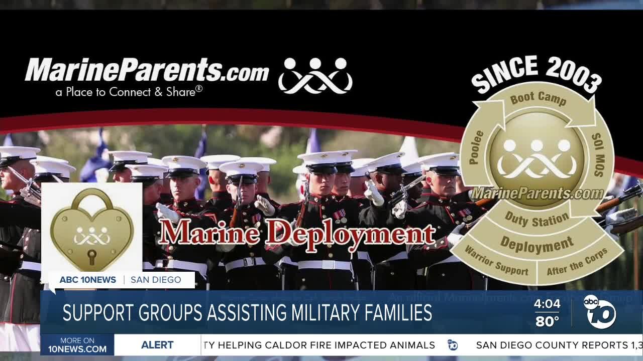 Support groups assisting military families