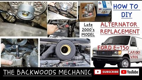 Ford E-150 Alternator Replacement 05-08 HOW TO DIY