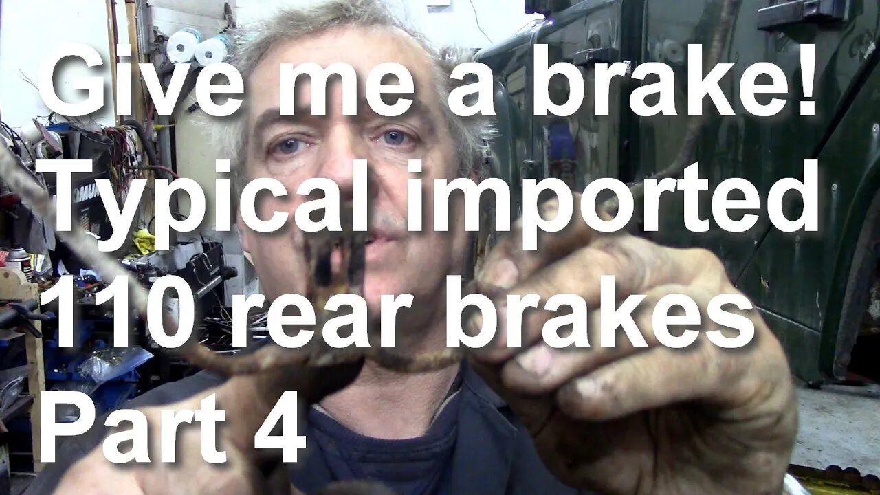 Bad 110 rear brakes part 4 Measuring pipes