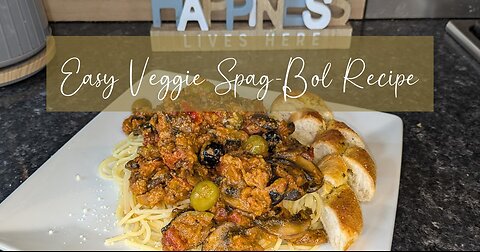 Easy Veggie Spag-Bol -- Vegetarian Spaghetti Bolognese