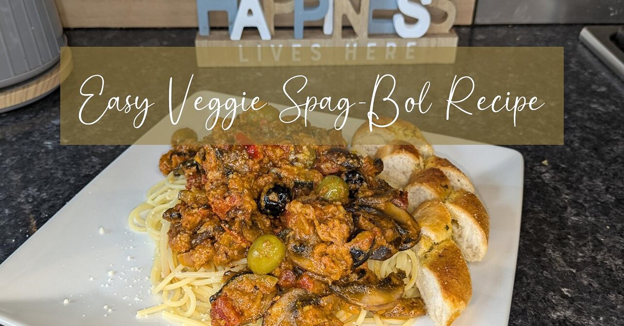 Easy Veggie Spag-Bol -- Vegetarian Spaghetti Bolognese