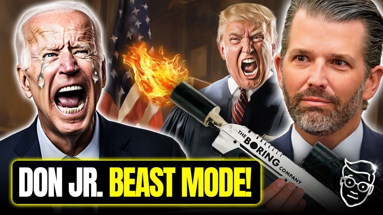 Don Jr. MELTS TV Cameras With FLAMETHROWER Speech Outside Trump Trial