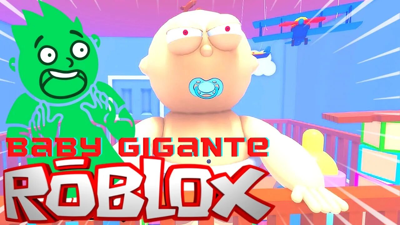 ROBLOX: Escape EVIL BIG BABY! 🍼 CAN WE ESCAPE!? ESCAPE BEBE GIGANTE!!!