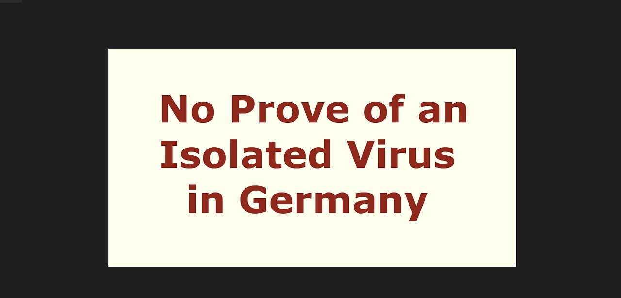 29.06.2023 Corona Fake Pandemie - No Prove of Virus - German administration has failed in its job