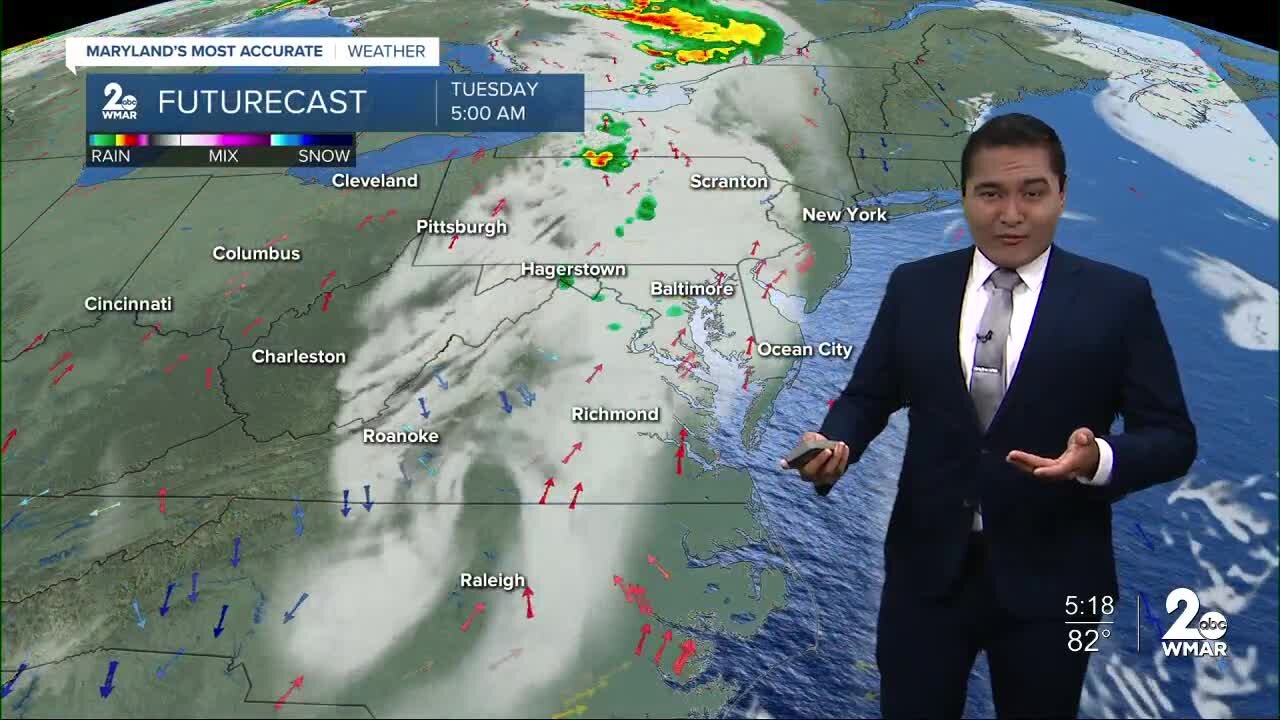 Cesar Cornejo's WMAR-2 News Monday weather